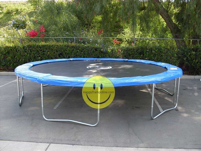 15’ ft Galactic Xtreme Round Trampoline Without Enclosure Happy