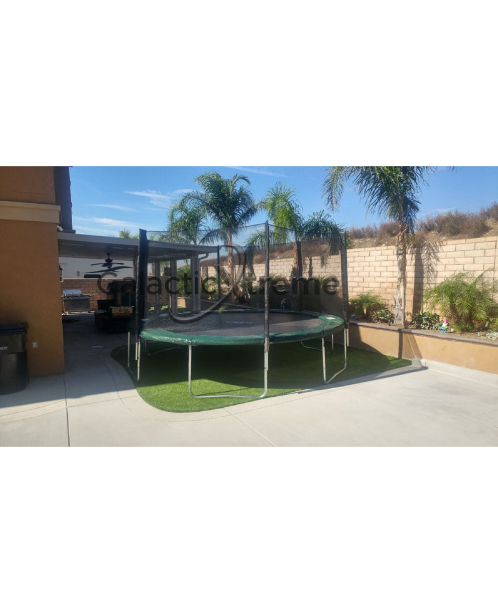 15 Foot Best Trampoline USA XHD by Galactic Xtreme with Enclosure