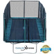 10x17 FT Best Gymnastics Trampoline USA XHD by Galactic Xtreme with Enclosure Safety Combo 