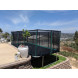 10x20 FT Gymnastics Trampoline USA XHD by Galactic Xtreme with Enclosure Safety Combo and Reversible Spring Pad