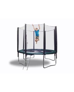 10 FT Galactic Xtreme EXTRA HEAVY DUTY BEST Kids Trampoline with Enclosure Safety and Ladder Combo